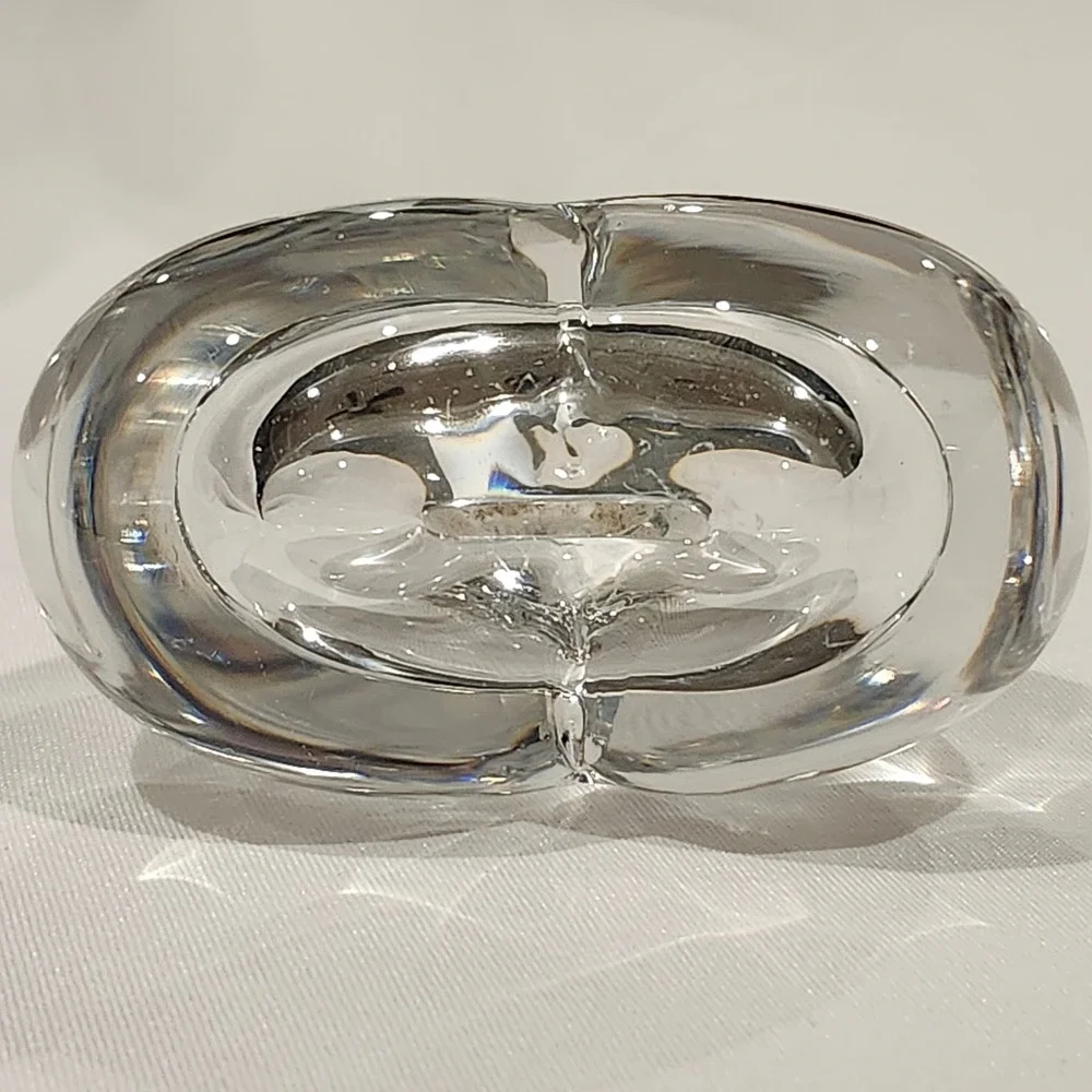 Heart Bud Vase Home Decor Small Clear Hand‎ Blown Glass
